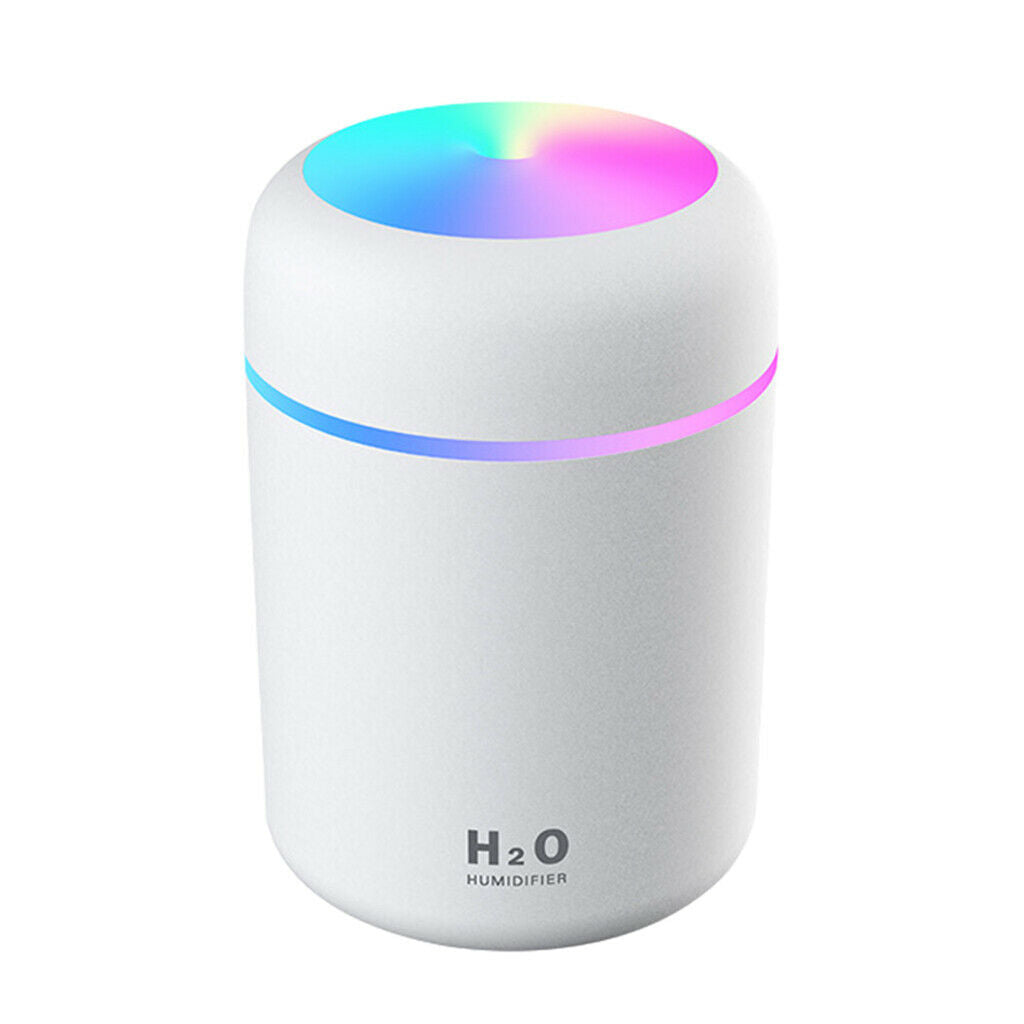 USB Powered Cool Mist Humidifier Air Freshener Aroma Oil Diffuser White