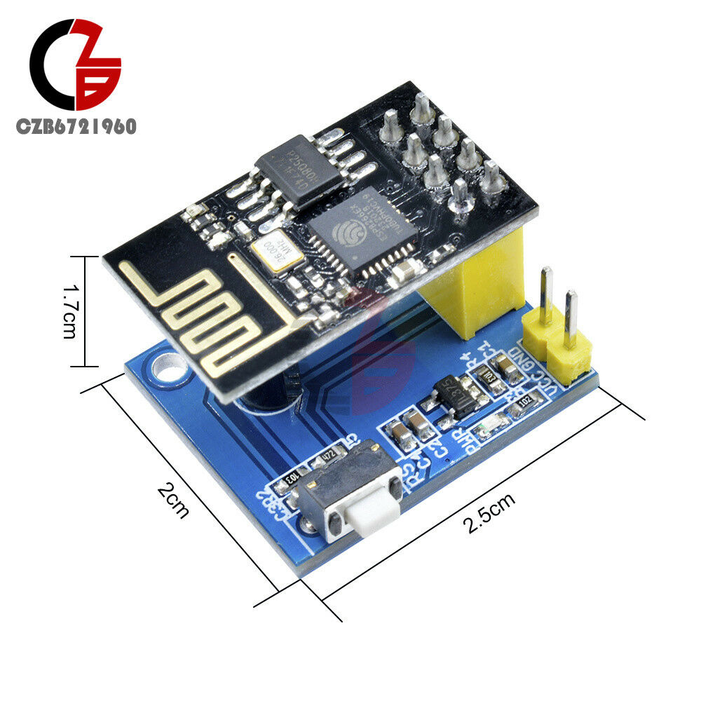 Wireless WIFI ESP8266 ESP-01 Transceiver Board DS18B20 Temperature Sensor Module