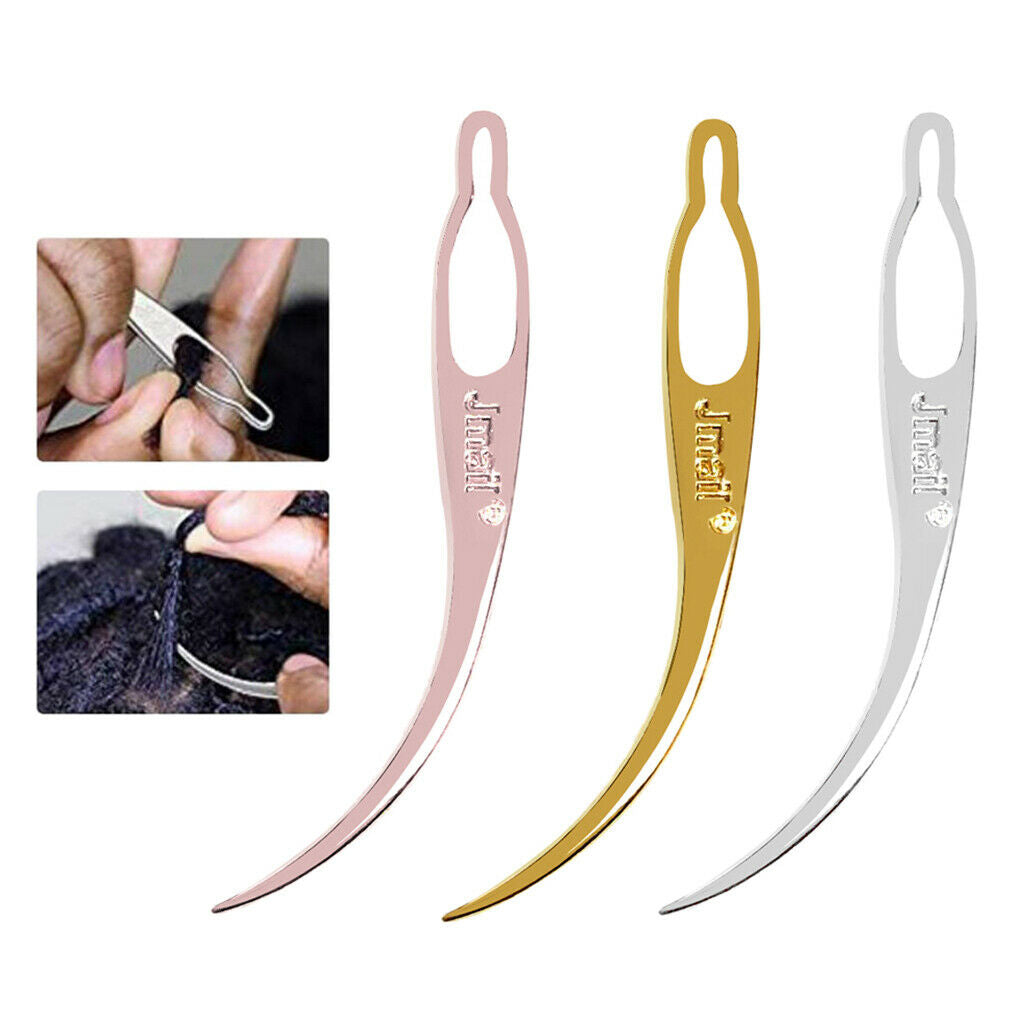 3pcs Dreadlocks Tool Dreadlocks Needle Hair Braiding Wig Making Decor 3in