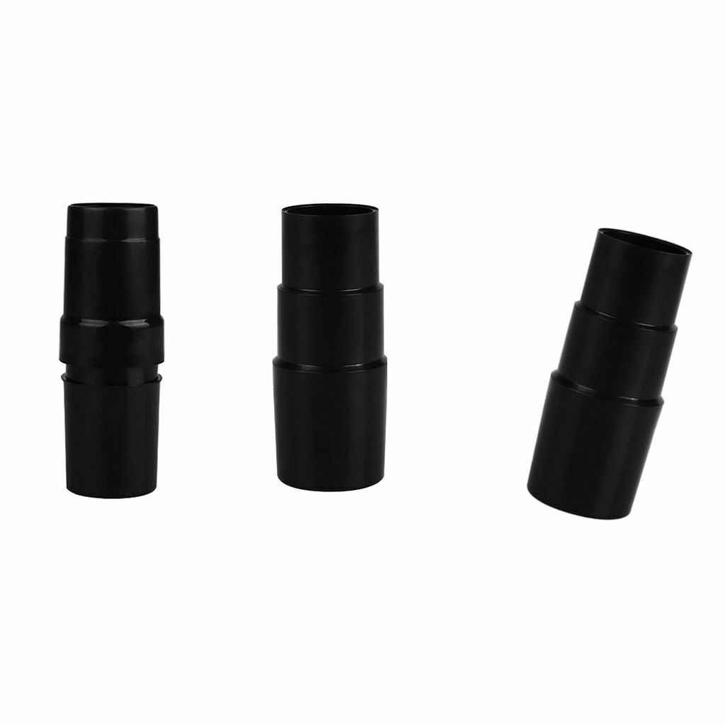 3 Packs Vacuum Hose Adapter 32mm Universal Dust Extraction Connector Black