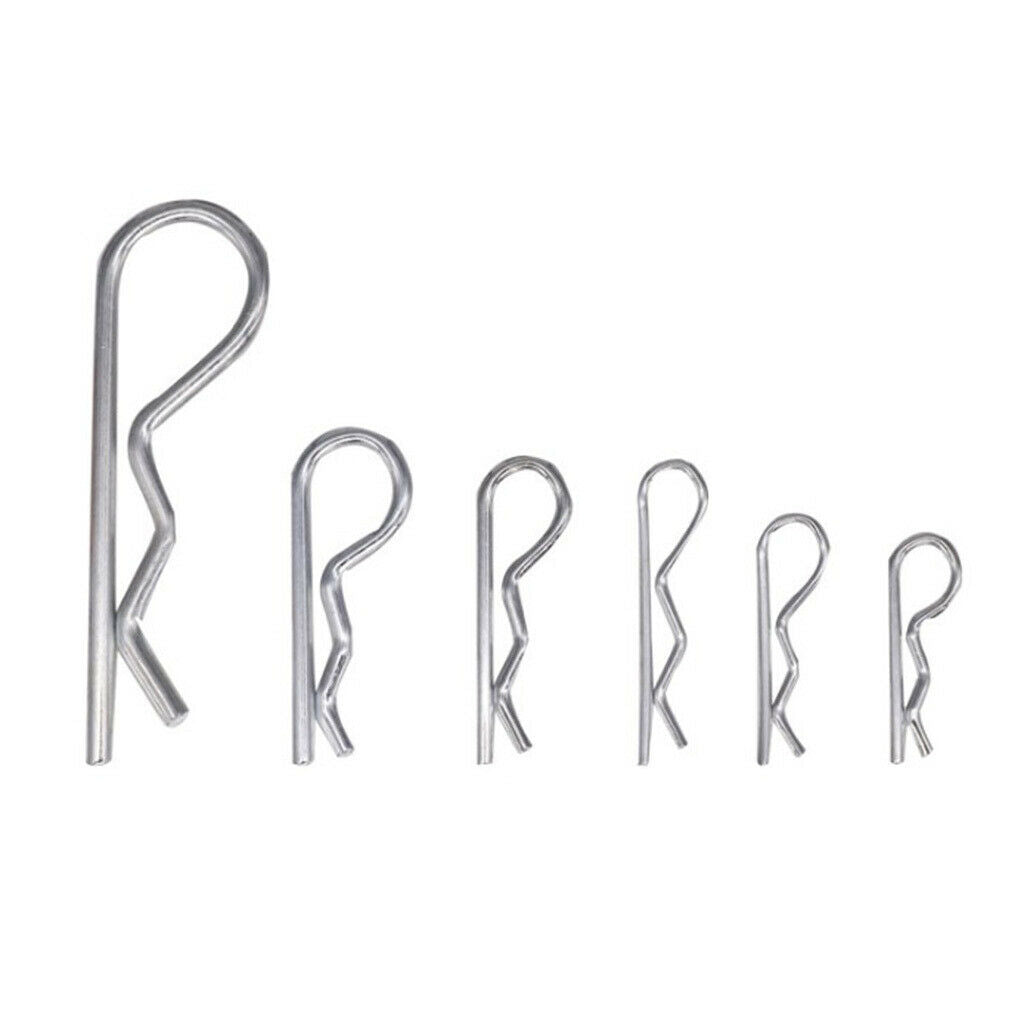 150pcs/box R Type Wave Cotter Pin Spring Pin M2-M8 Retaining Pins w/ Box