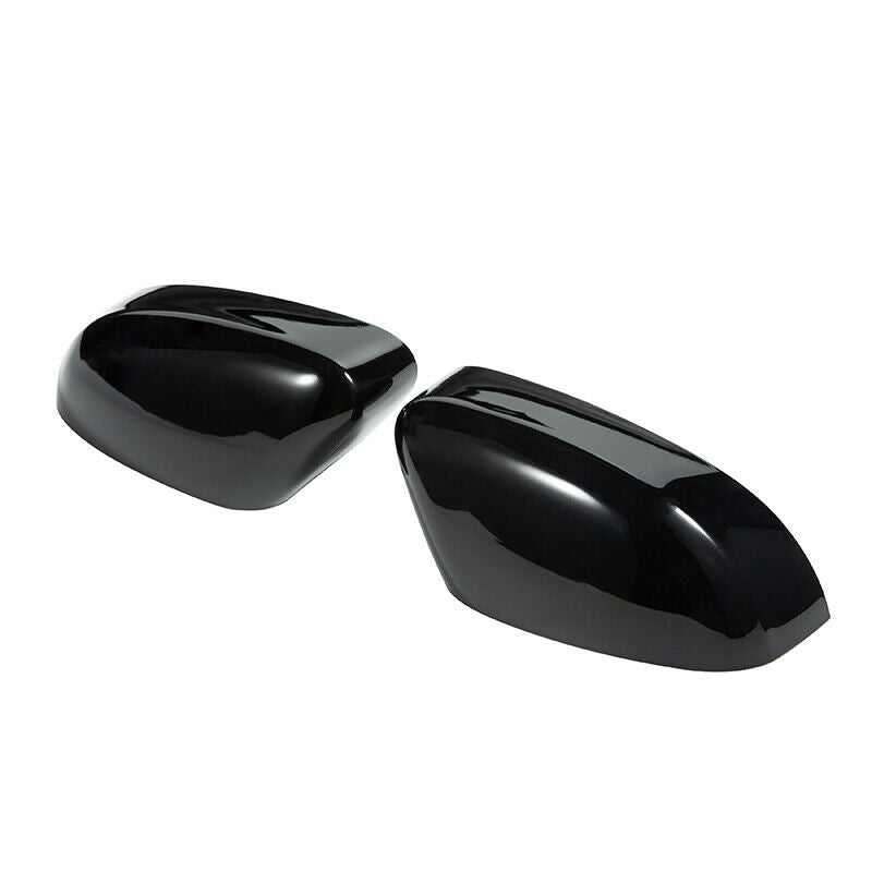 For Ford Focus MK2 MK3 Sedan Pair Rear View Mirror Cover Cap Trim Gloss Black