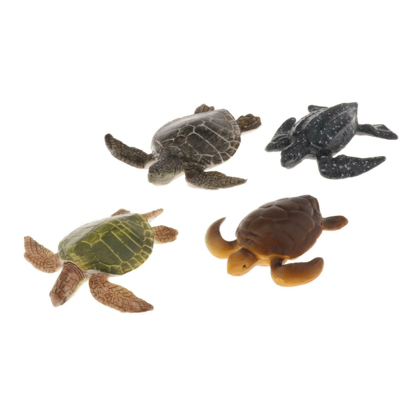 Plastic Animal Turtles Figures Marine Toys for Kids Decor Party Bag Filler