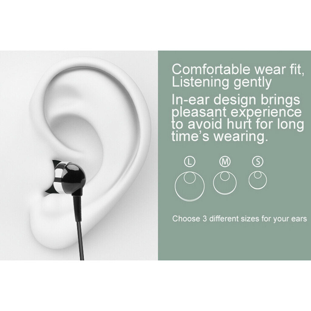 In-Ear Bluetooth Headset Collar Clip Earphone Earbud For Smartphones Black
