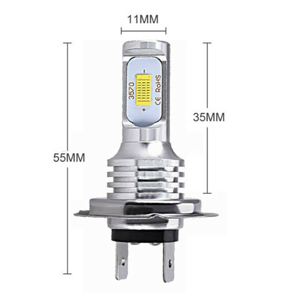 2 Pieces 80W DC10-30V Vehicle Foglight Lamp Driving Lights Bulbs H7-3570