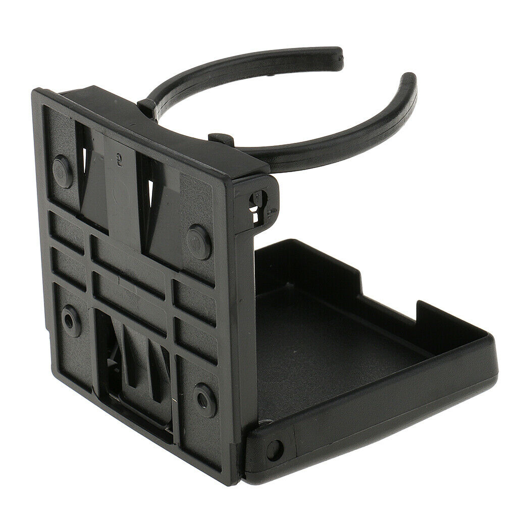 4pc Adjustable Folding Cup Drink Holder for Marine Boat Caravan Car RV Black