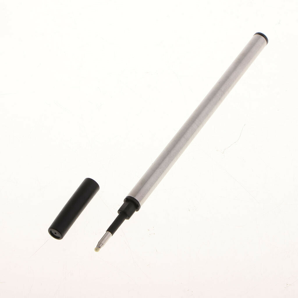 10Pcs/Pack Metal Ballpoint Pen Refills Black Ink Ball