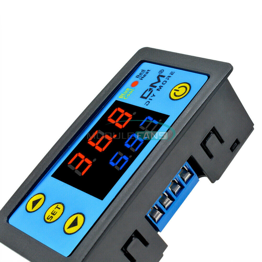 Red+Blue W3231 Dual Display LCD DC24V Digital Thermostat Temperature Controller