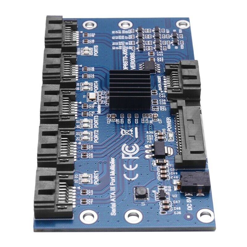 Controller Card Motherboard Sata Expansion Card 1 To 5 Port Sata3.0 6Gbps MultR7