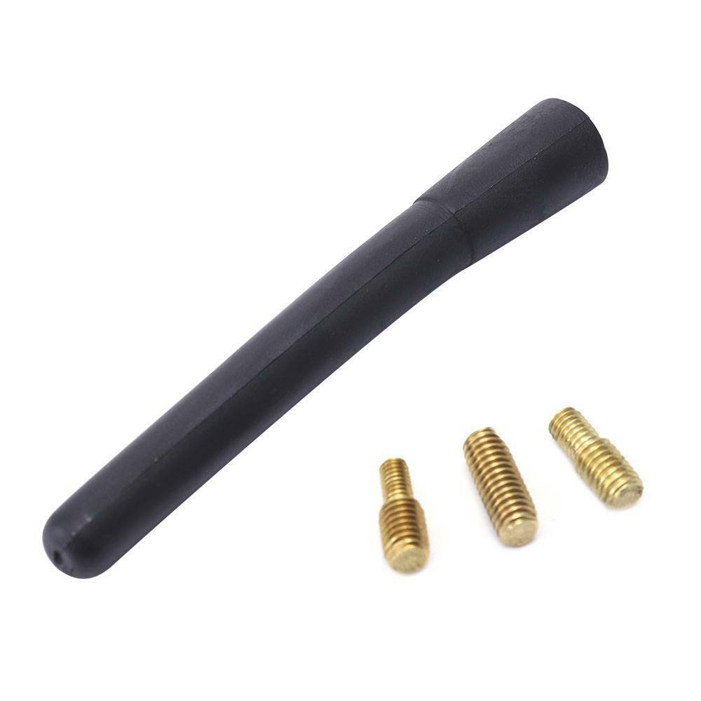 Universal Short Stubby Car Antenna AM/FM Radio Aerial Mast Screw Type Sets