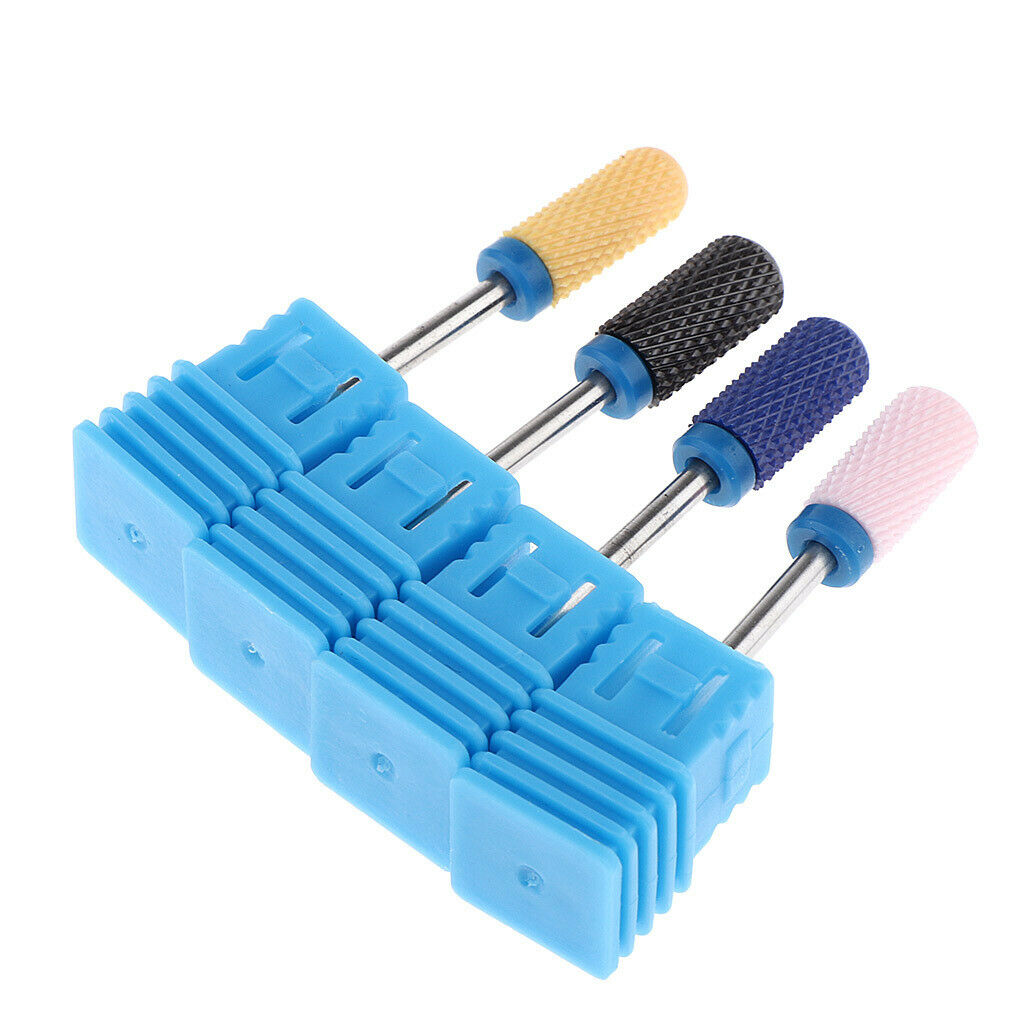 4 Units Nail Lathe Burs Professional Fine Ceramic Cleaning Brush