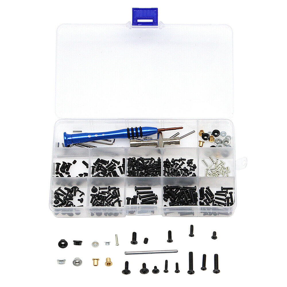 Screws Bolt Repair Tool Box Set with Tire for Wltoys 1/14 144001 RC Car