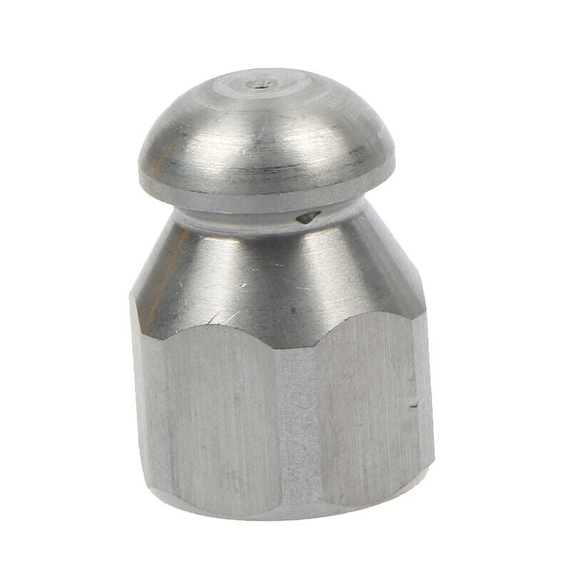 1/4"Inch Pressure Washer Drain Sewer Cleaning Female Nozzle Stainless Steel^DF