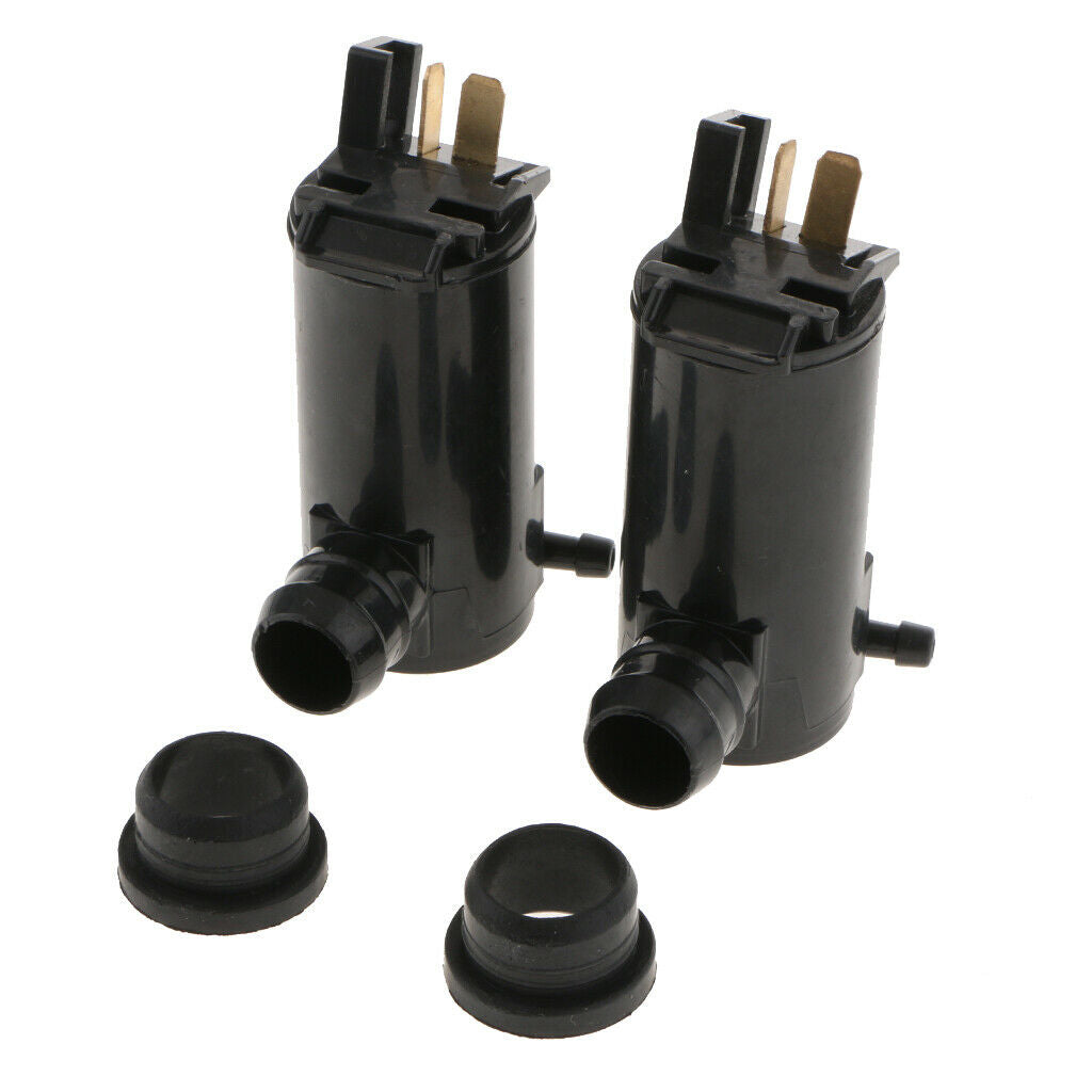 2 Pack Automotive Windshield Wiper Washer Pump Motor 12V Car Truck