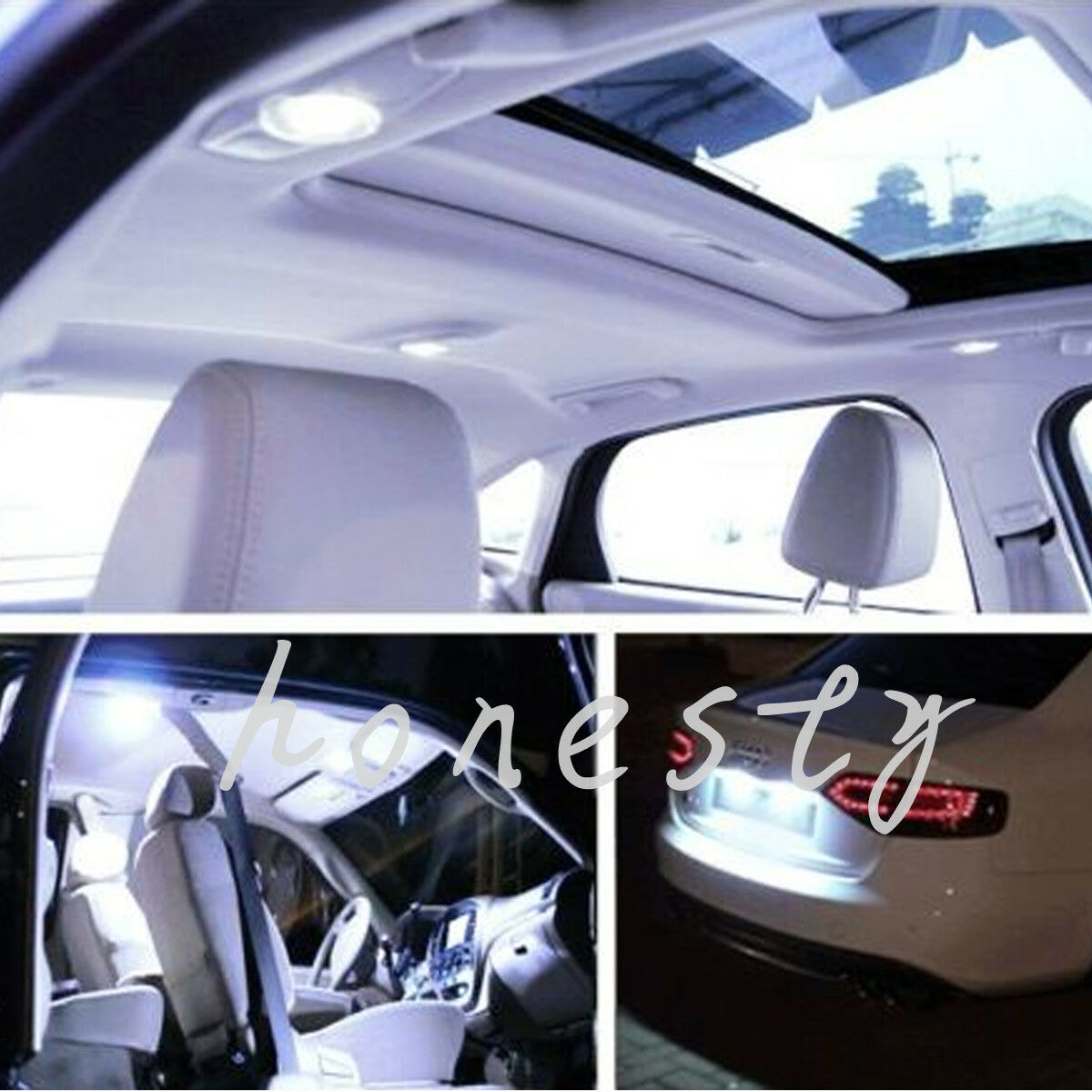 3PCS white 42mm 16SMD Car LED Festoon Dome Map Interior Cargo Light Bulbs 578