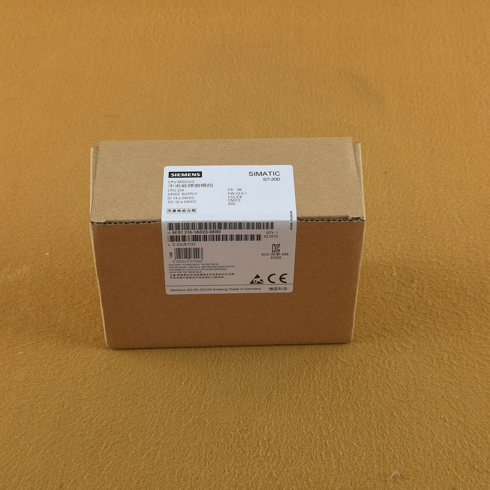 1PC New 6ES7 214-1AD23-0XB0 One year warranty Fast  SM9T