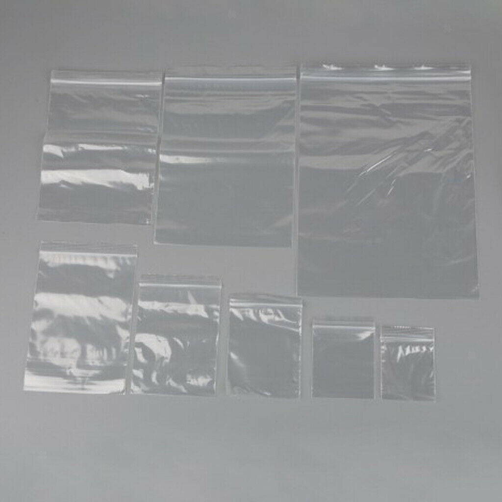 500 Pieces Clear Grip Seal  Bag Self Seal Resealable Bags 8Ã—12cm
