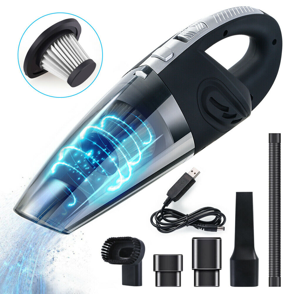 Car USB Cordless Vacuum Cleaner 120W High Power Rechargeable Wet & Dry Portable