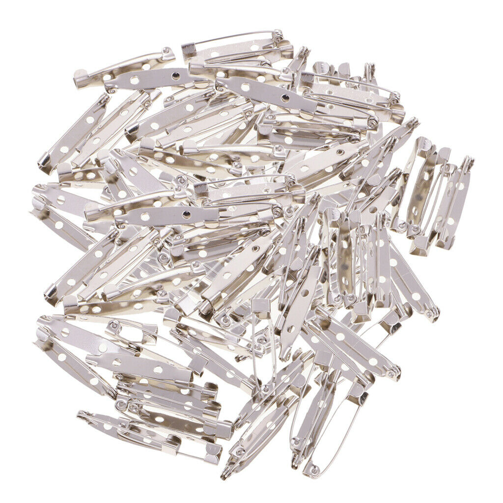 300 Pieces Metal Bar Pins Brooches for Jewelry Making Crafts Findings 2cm