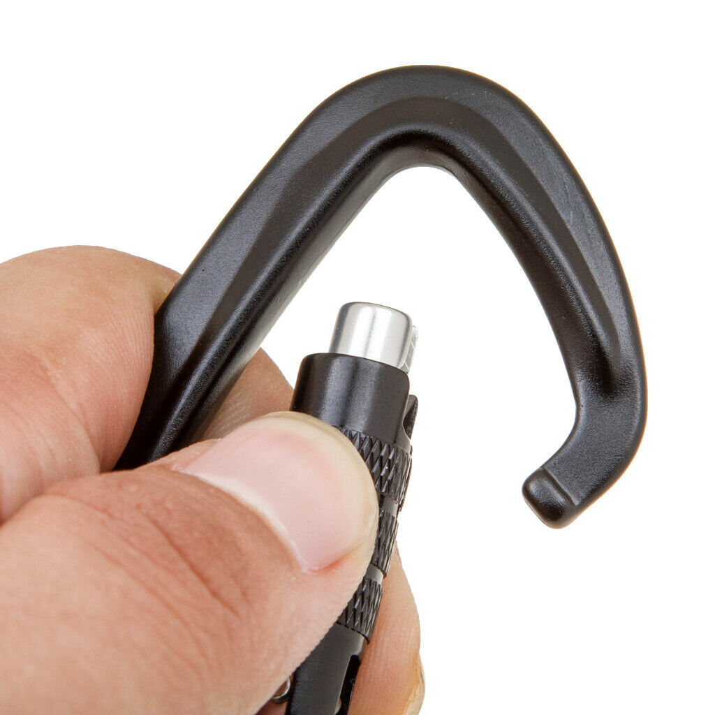 Lots 2 Auto Locking Carabiner Hiking Keychain Hammock Buckle Hook Carabiner