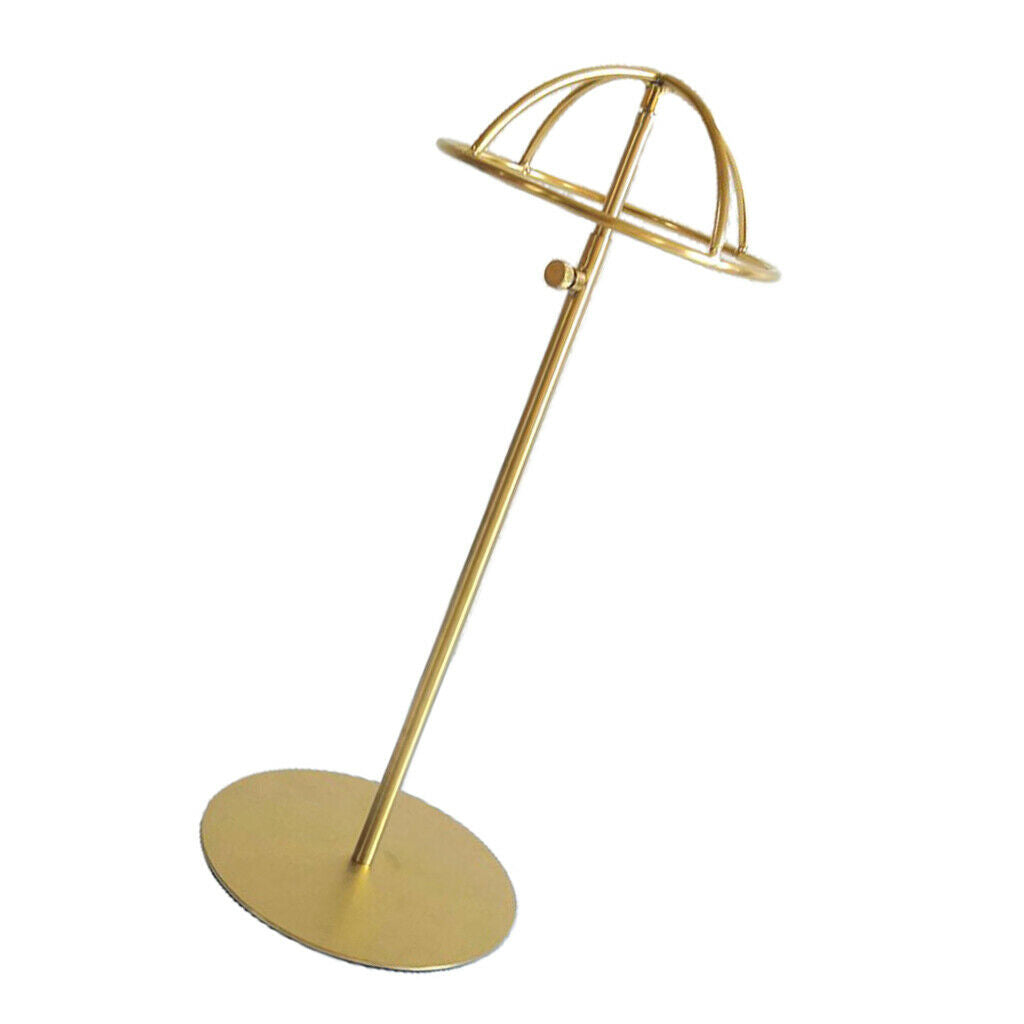 Stainless Steel Adjustable Wigs Holder Stand Caps Hanger Hats Display Rack