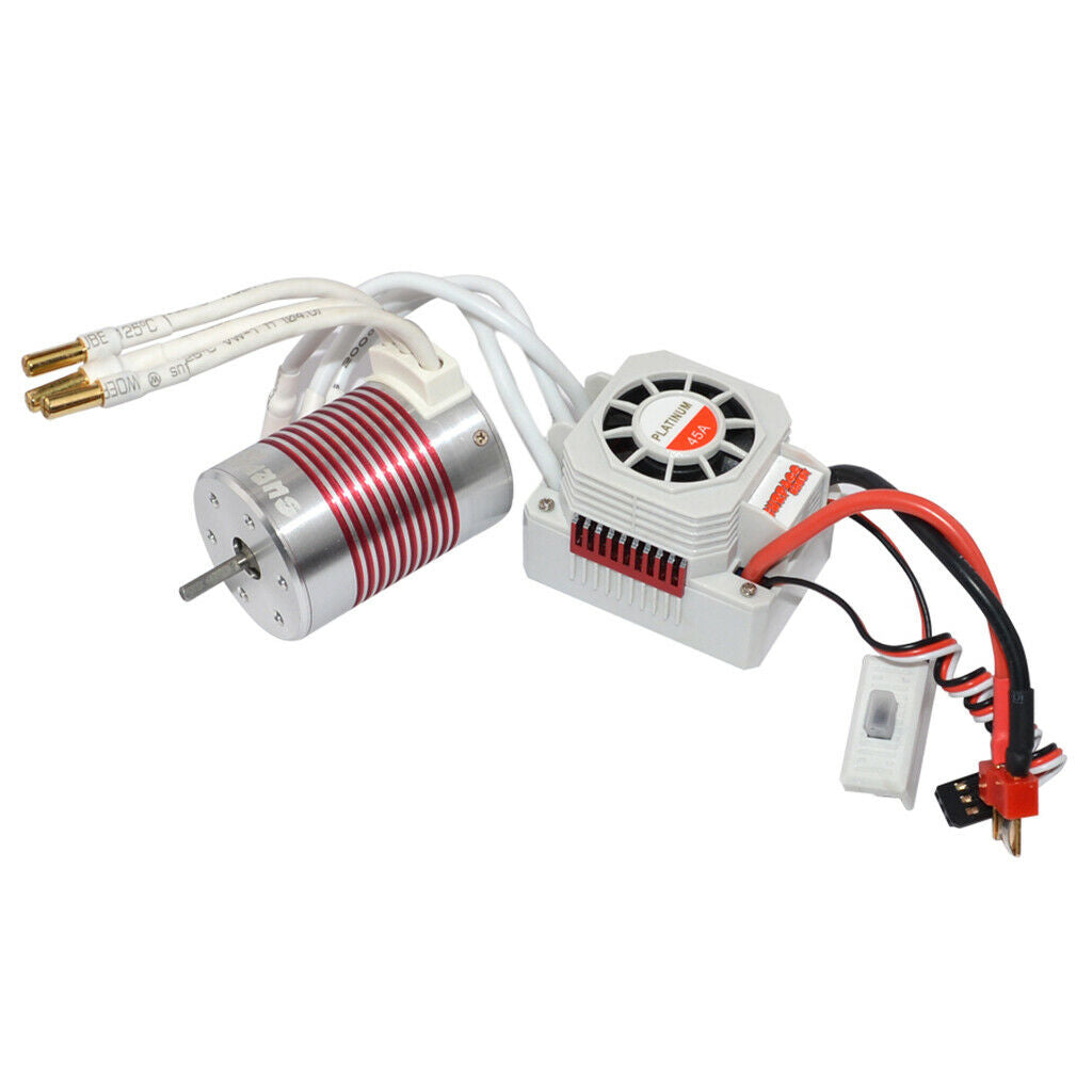 Combo Set- 4-Pole 3650 5200kv Brushless Motor + 60A Esc