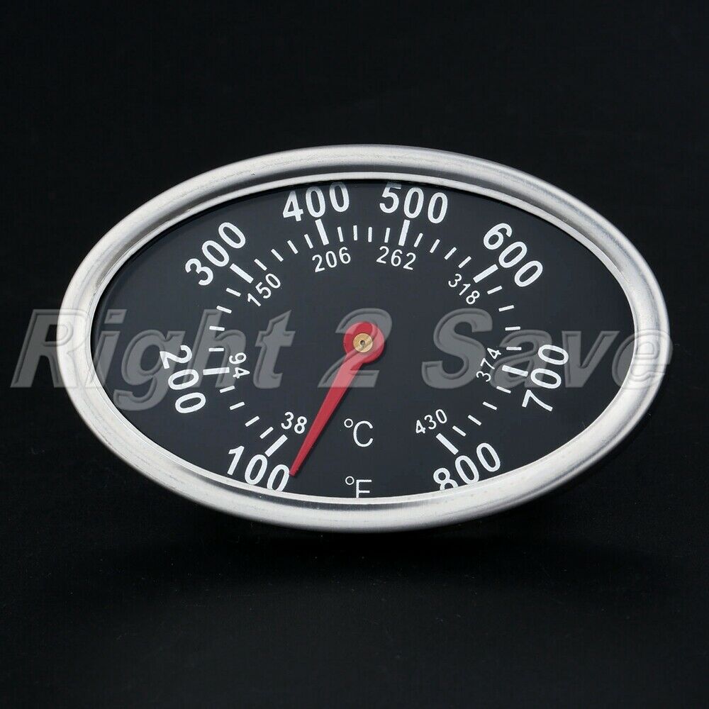 3 inch Dial Face Outdoor Barbecue BBQ Smoker Grill Thermometer Temperature Gauge