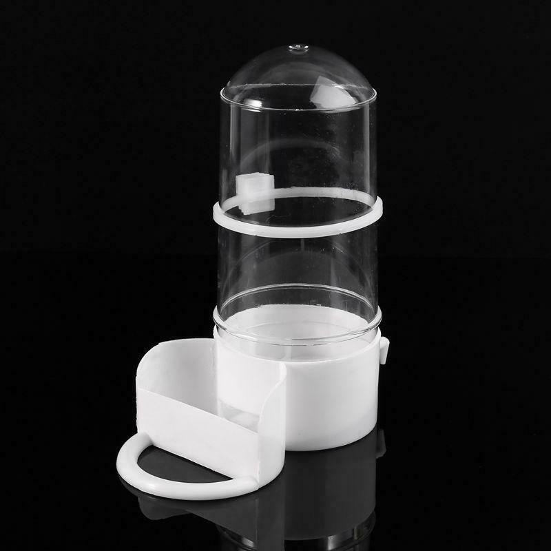 Bird Feeder Automatic Food Water Feeding Parrot Hamster Pet Clip Cage Dispenser