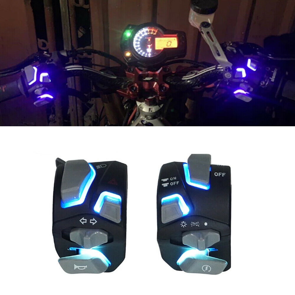 7/8'' Motorcycle Handlebar Light Switch Signal Horn Start Kill Button Universal