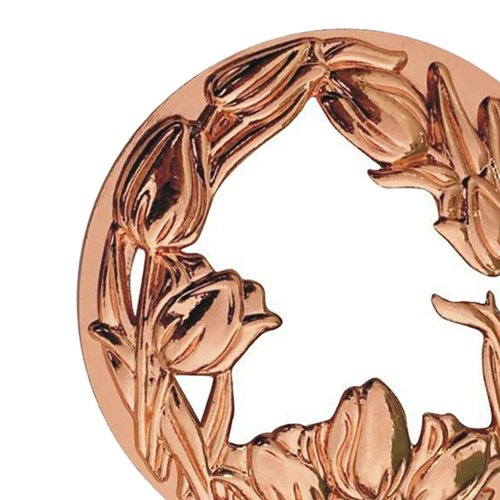 Jar Candle Toppers Accessories Sleeves Lid Flower Style rose golden