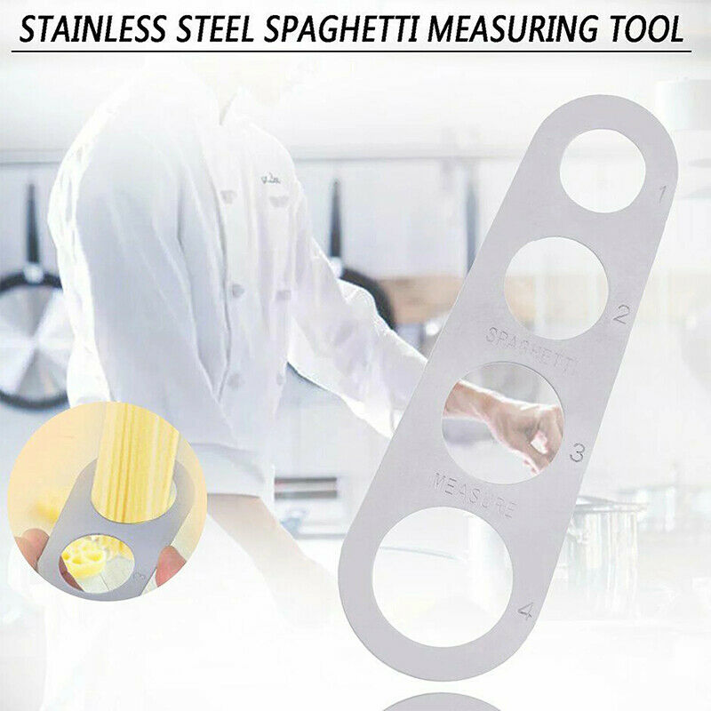 Easy Clear Pasta Ruler 4 Serving Portion Stainless Steel Spaghetti Measur.l8