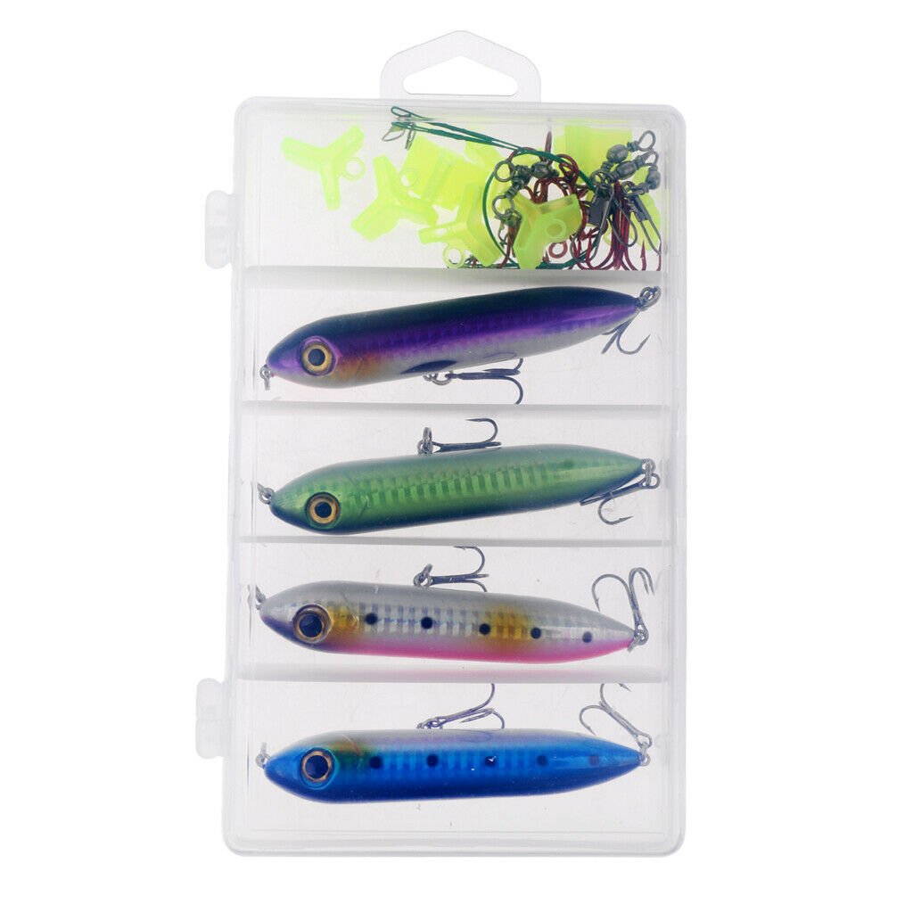 27pcs Bait Fishing Lures Hard Floating Water Fisherman Kit