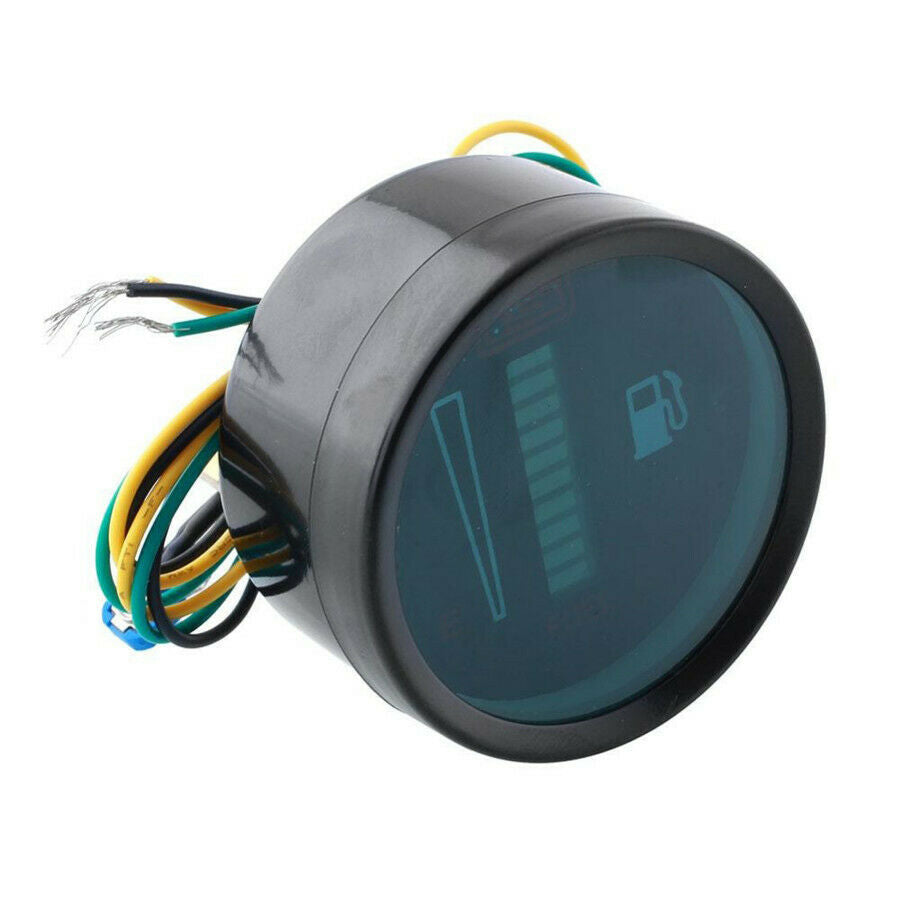 2'' Car SUV Motorbike 10LED Display Fuel Level Meter Digital Gauge Sensor