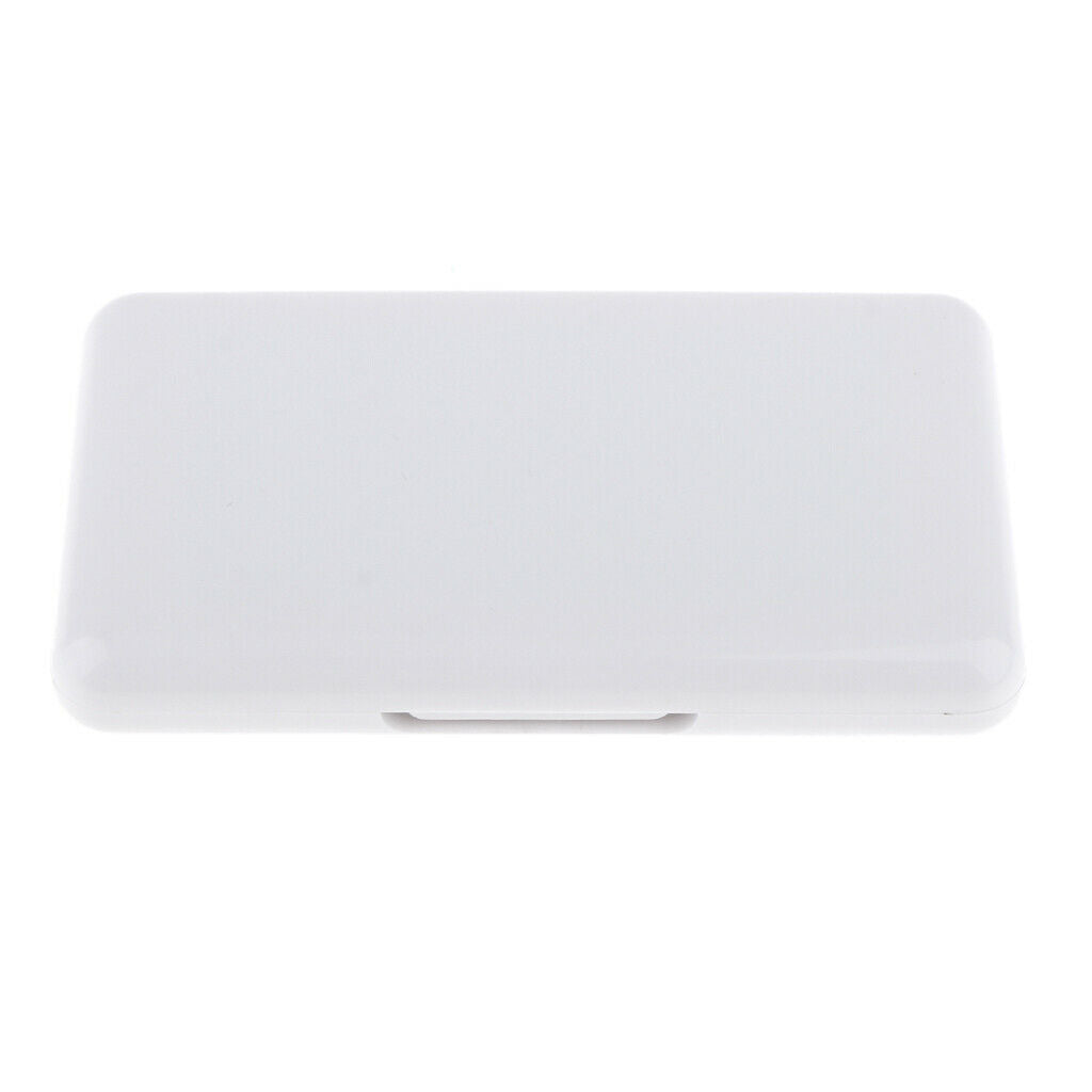 24 Grid Empty Makeup Palette Eyeshadow/Lip Gloss DIY Case w/ Mirror White 2x