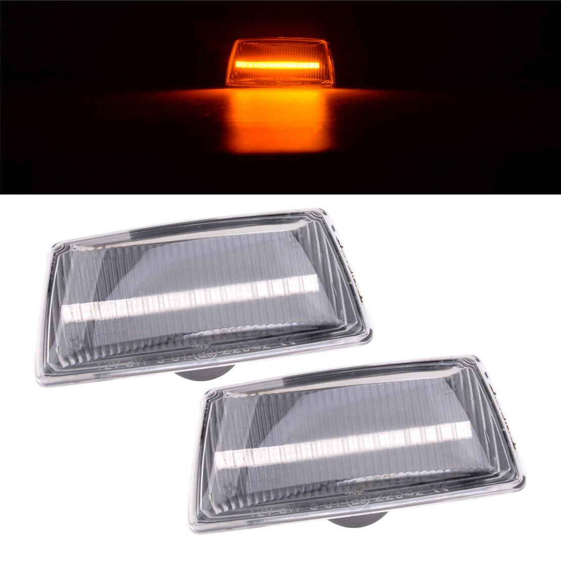 2x LED Dynamic Fender Side Marker Light Lamp fit for Opel Adam Corsa Insigina A