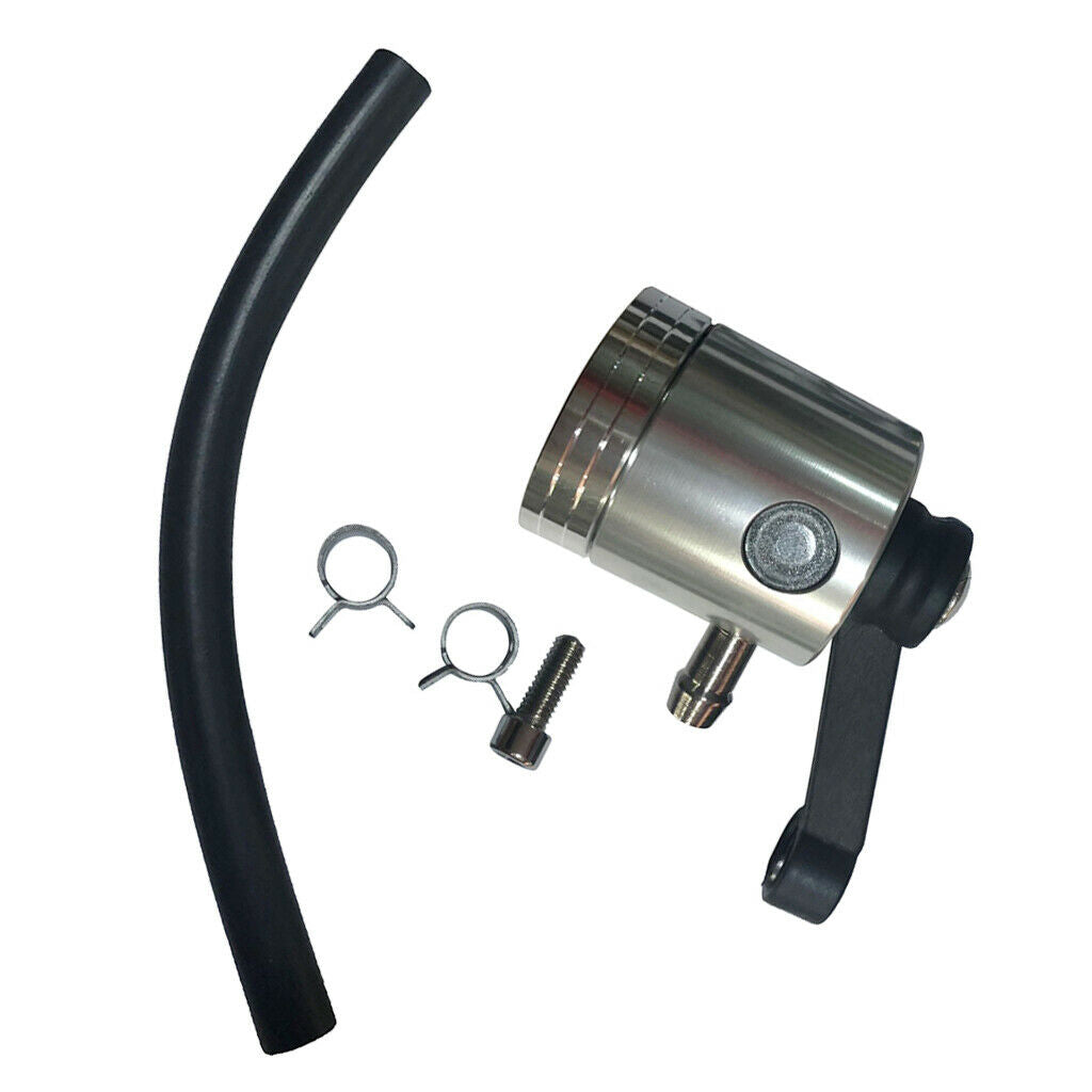 Stainless Steel Brake Fluid Reservoir Kit Clutch Reservoir for Yamaha Accs # 2