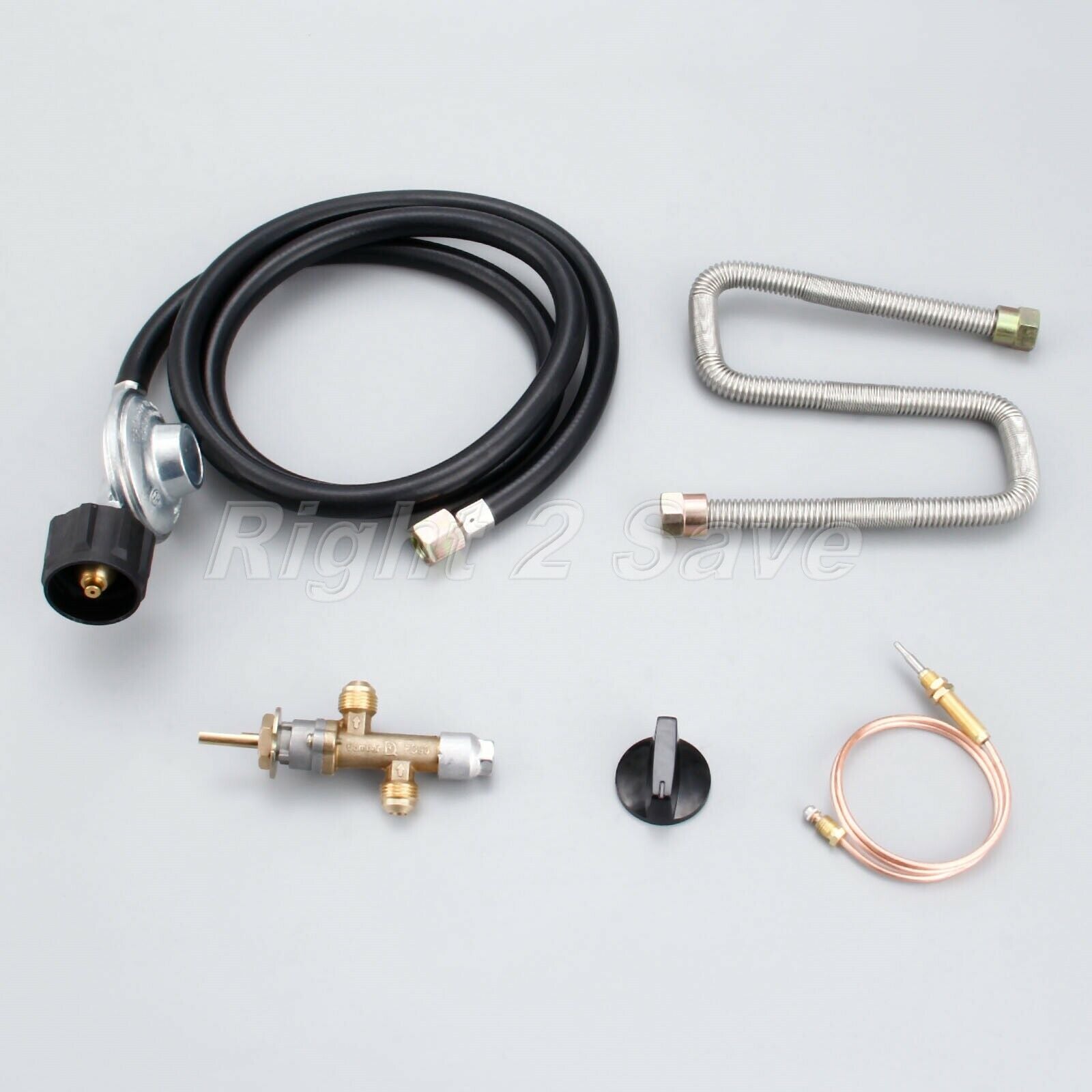 Gas Control Valve With Knob System Thermocouple Line lighter Propane Fire Pit