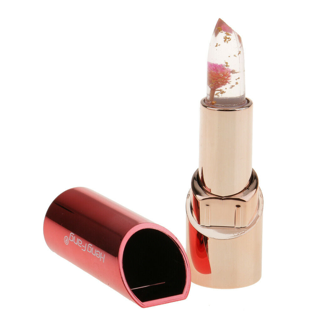 2x Flower Jelly Lip Stick Magic Color Temperature Changing Lipstick W Mirror