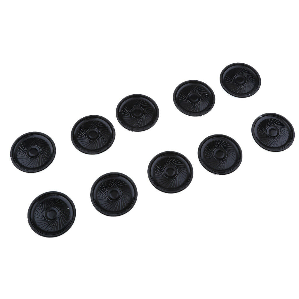 10pcs 40mm 0.5W Full Range Audio Round Speaker 8ohm Stereo Sound Replacement