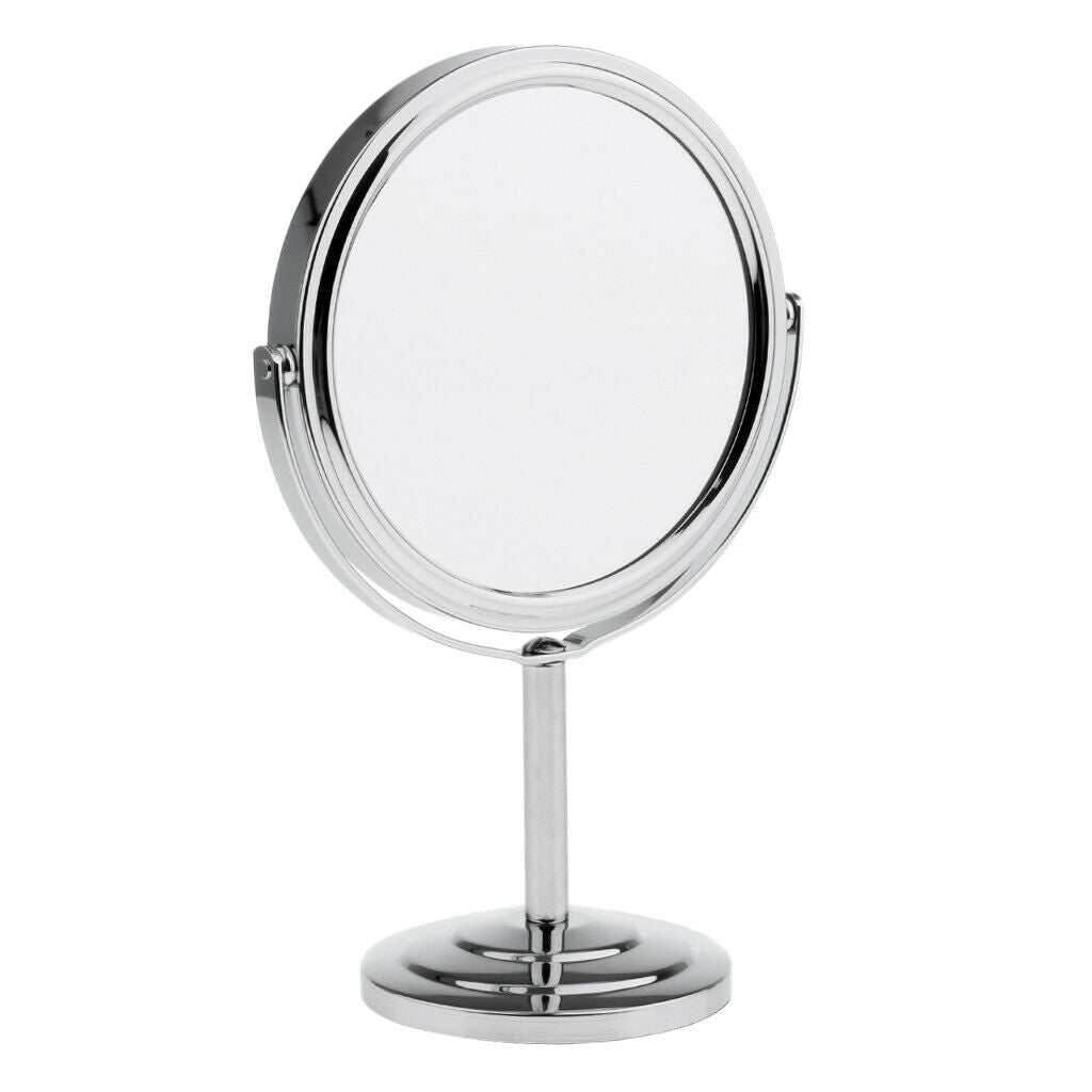 Double-Sided Makeup Cosmetic Mirror Normal&Magnifying Tabletop Stand Mirrors