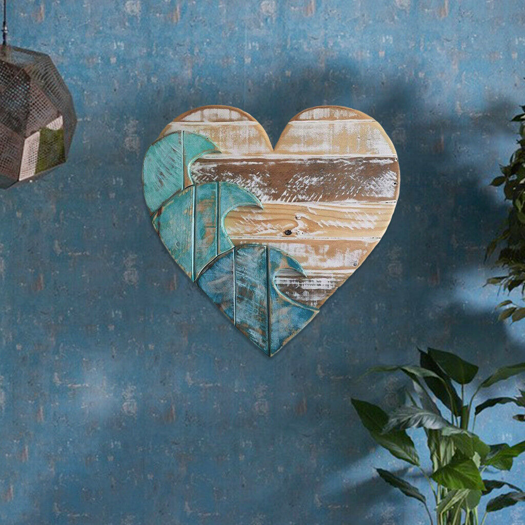 1pc Heart Shape Wall Hanging Pendant 40x40cm Home Decor for Friends Families