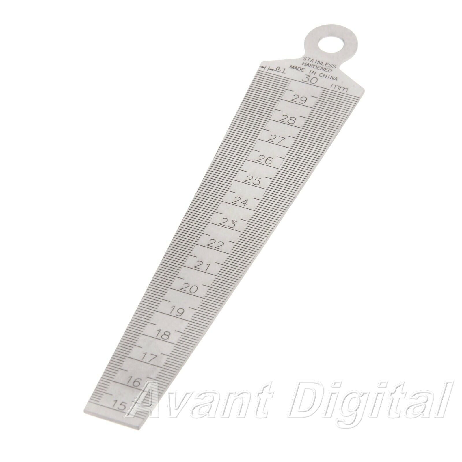 Accurate Wedge Gauge Welding Gage Quilting Ruler Inspection Tool Range 15-30mm