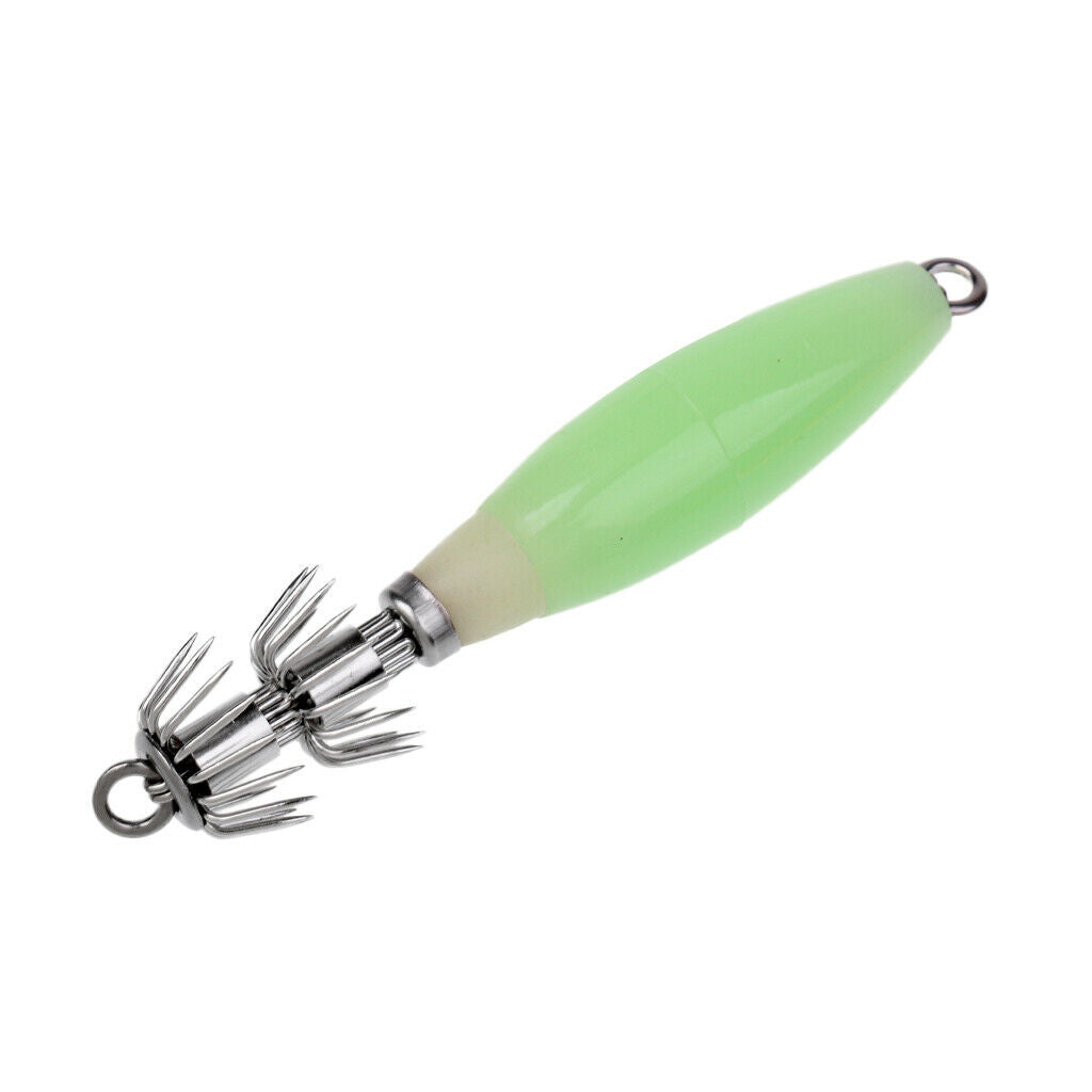 Octopus Squid Jig Hook 9.5cm Glow in Dark 32 Hook Design Umbrella-shaped