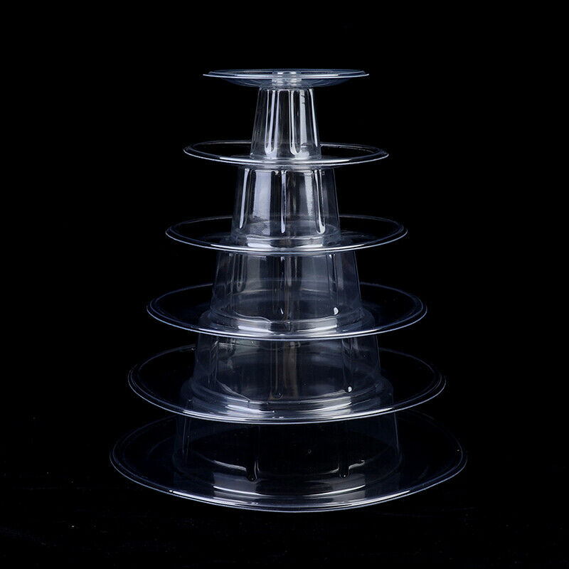 6-Tiers Macaron Display Stand Cupcake Tower Rack Stand Tray For Wedding Birt FT