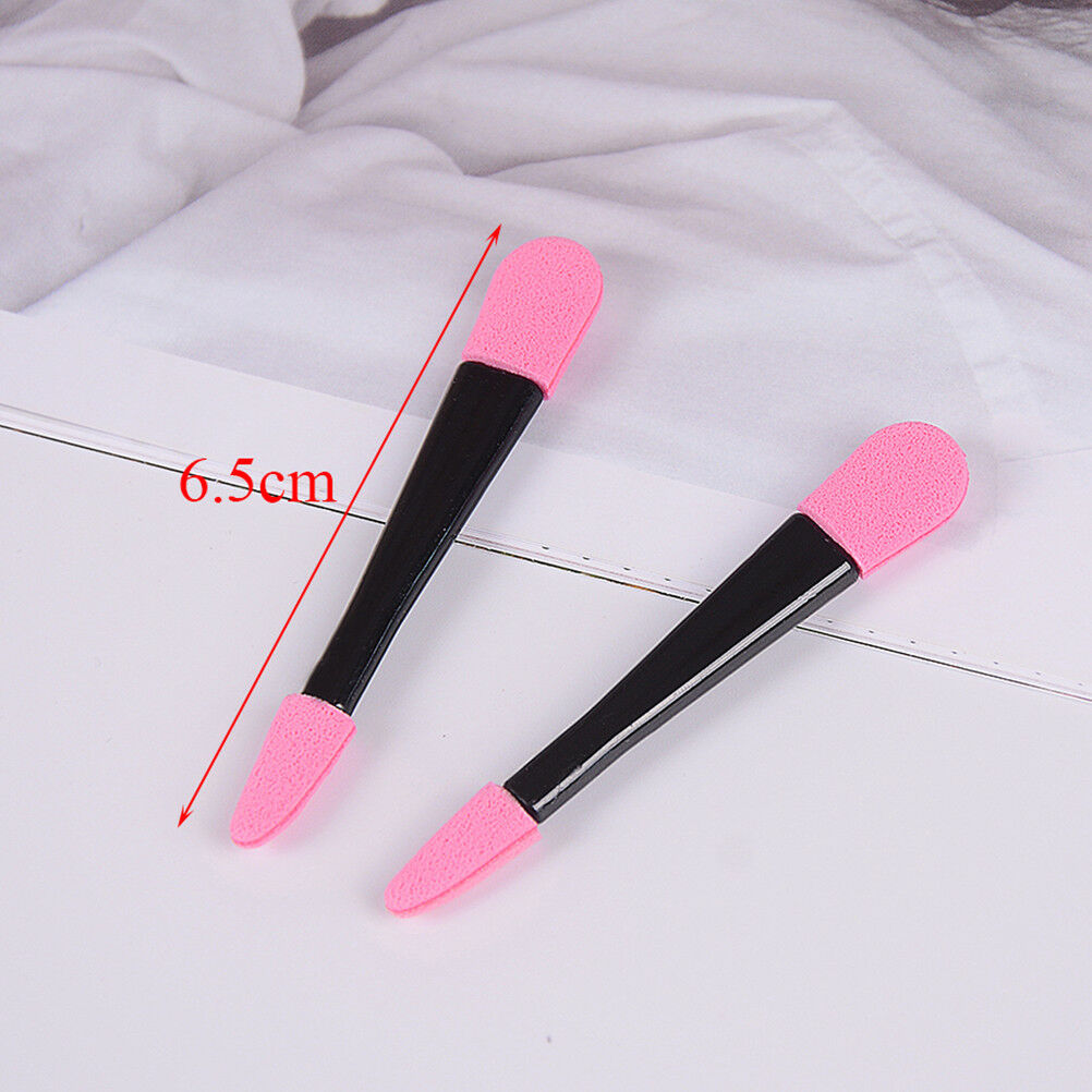 10Pcs Disposable Double Ended Eye Shadow Applicators Sponge Makeup Brush B.l8