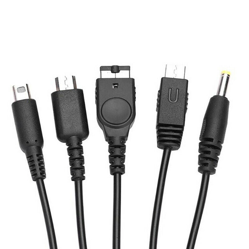 5 in1 USB Multi-Function Charger Charging Cable Cord fit for Game cons LpD TL