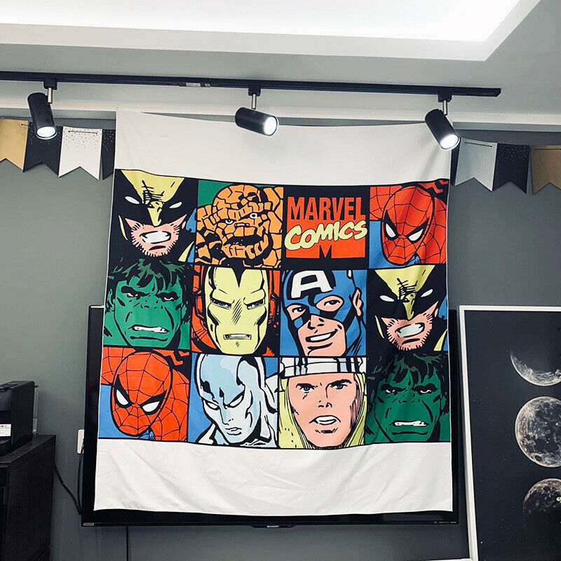 Marvel Avengers Tapestry Wall Hanging Cloth Room Decoration Background Cloth