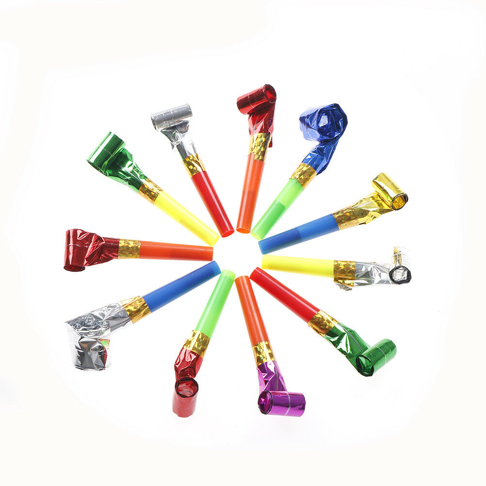 10Pcs Noise Maker Blowout  Whistle Blow Out Party Wedding Favour Bag Fille.l8