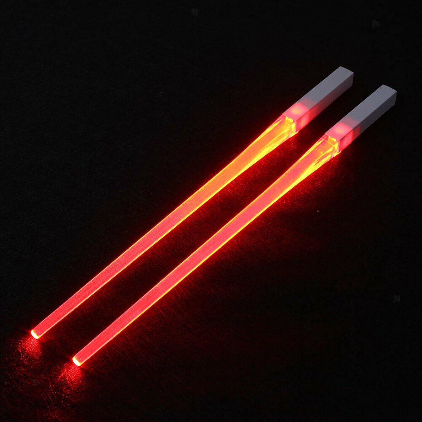 LED Lightsaber Chopstick Reusable Light Up Chopstick Kitchen Party Red