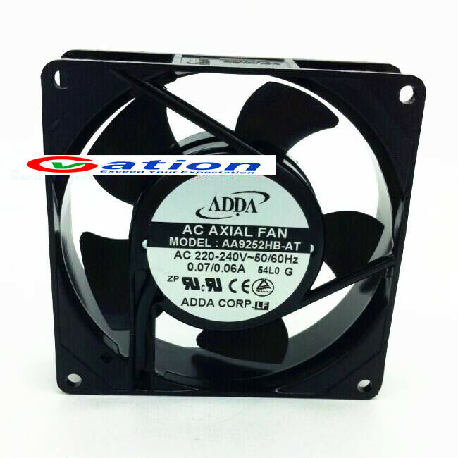 For ADDA AA9252HB-AT Chassis cabinet Cooling fan AC220-240V0.07/0.06A 92*92*25MM